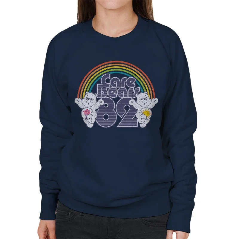 Care Bears 82 Rainbow Funshine Bear And Share Bear Women's Sweatshirt Hoodie with Button Classic Timeless Care Bears 82 Rainbow Funshine Bear And Share Bear Women's Sweatshirt Hoodie with Button Classic Timeless