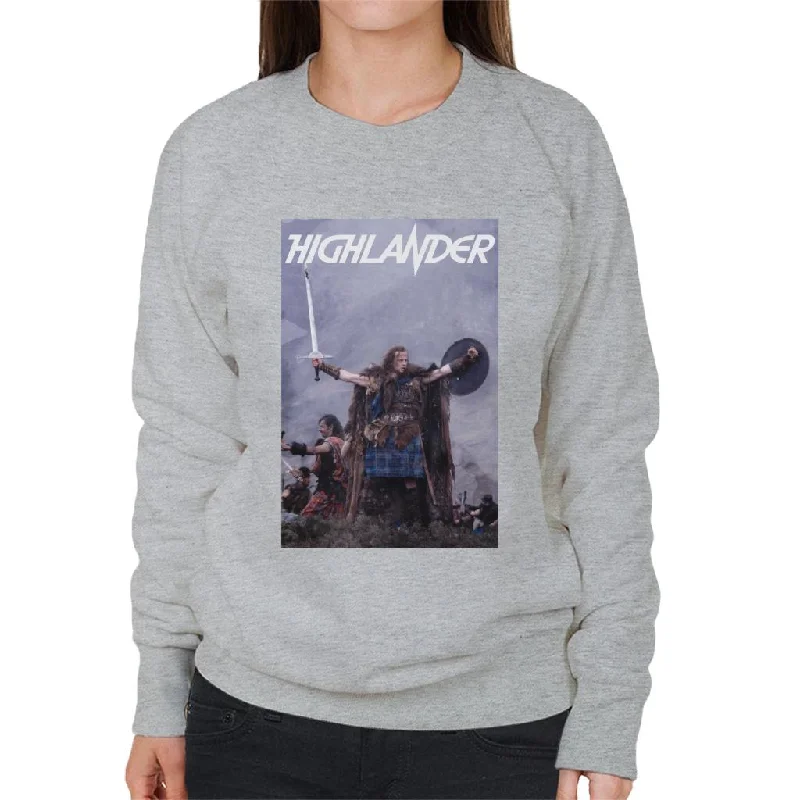 Highlander 1986 Connor MacLeod Women's Sweatshirt Hoodie with Tied Waist Feminine Flattering Highlander 1986 Connor MacLeod Women's Sweatshirt Hoodie with Tied Waist Feminine Flattering