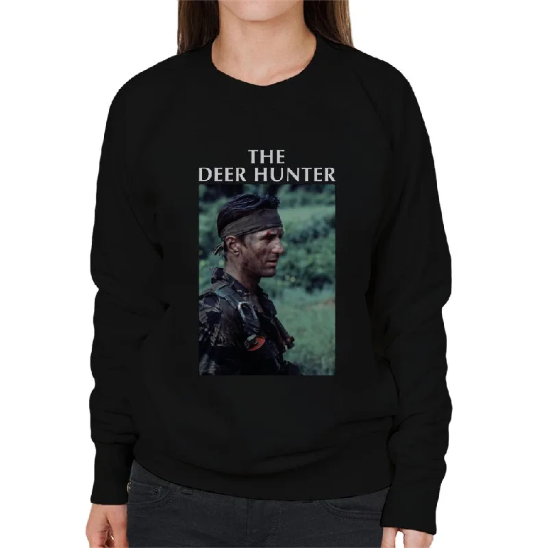 The Deer Hunter Michael Vronsky Women's Sweatshirt Hoodie with Raw Hem Edgy Unfinished The Deer Hunter Michael Vronsky Women's Sweatshirt Hoodie with Raw Hem Edgy Unfinished