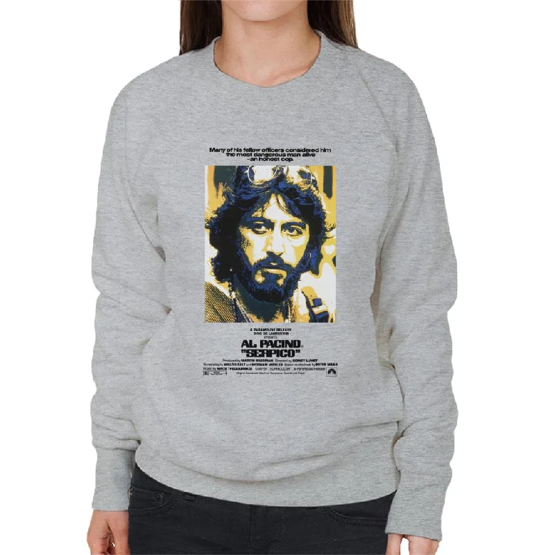 Serpico The Most Dangerous Man Alive An Honest Cop Women's Sweatshirt Hoodie with Drop Shoulder Relaxed Streetwear Serpico The Most Dangerous Man Alive An Honest Cop Women's Sweatshirt Hoodie with Drop Shoulder Relaxed Streetwear