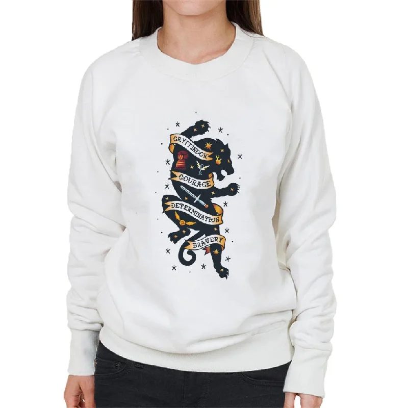 Harry Potter Lion Of Gryffindor Courage And Determination Women's Sweatshirt Hoodie with Sequins Glamorous Eye-catching Harry Potter Lion Of Gryffindor Courage And Determination Women's Sweatshirt Hoodie with Sequins Glamorous Eye-catching