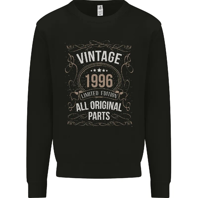28th Birthday Limited Edition 1996 Mens Sweatshirt Jumper Hoodie with Slit Hem Functional Movement 28th Birthday Limited Edition 1996 Mens Sweatshirt Jumper Hoodie with Slit Hem Functional Movement