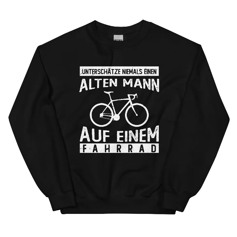 Alter Mann Auf Einem Fahrrad - Sweatshirt (Unisex) Hoodie with Toggle Buttons Decorative Unique Alter Mann Auf Einem Fahrrad - Sweatshirt (Unisex) Hoodie with Toggle Buttons Decorative Unique