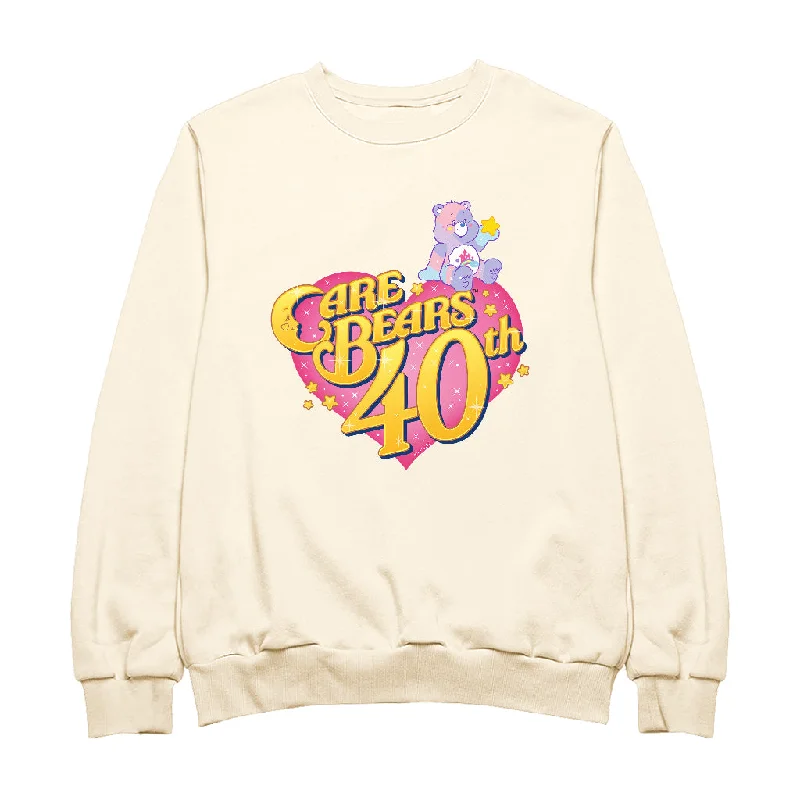 Care Bears 40th Anniversary Care A Lot Women's Sweatshirt Hoodie with Monochrome Minimalist Simple Care Bears 40th Anniversary Care A Lot Women's Sweatshirt Hoodie with Monochrome Minimalist Simple