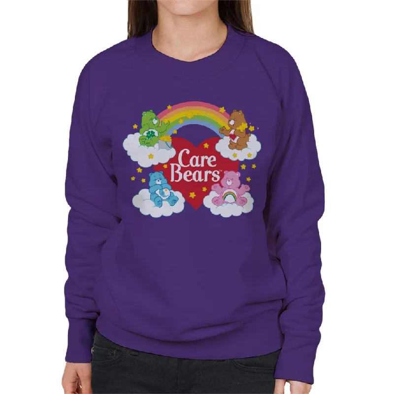 Care Bears On Clouds Women's Sweatshirt Hoodie with Lining Warm Insulated