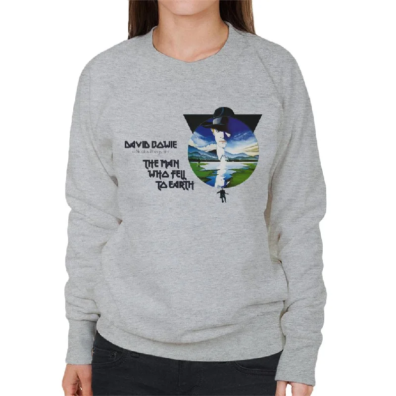 The Man Who Fell To Earth David Bowie Women's Sweatshirt Hoodie with Stripes Bold Sporty The Man Who Fell To Earth David Bowie Women's Sweatshirt Hoodie with Stripes Bold Sporty