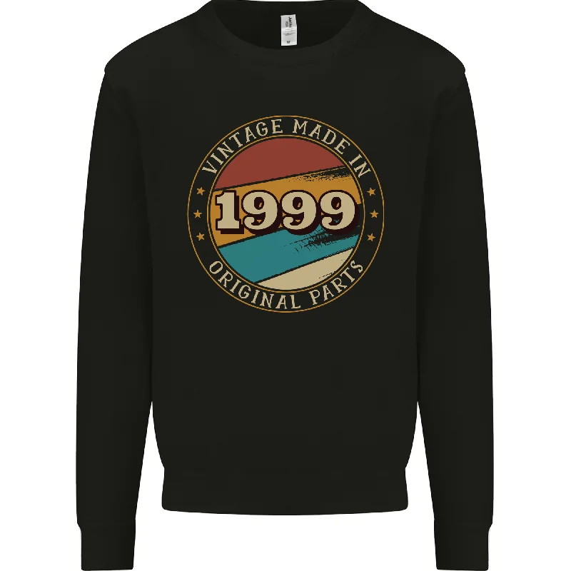 25th Birthday Vintage Made In 1999 Mens Sweatshirt Jumper Hoodie Jacket Zipper Layering 25th Birthday Vintage Made In 1999 Mens Sweatshirt Jumper Hoodie Jacket Zipper Layering