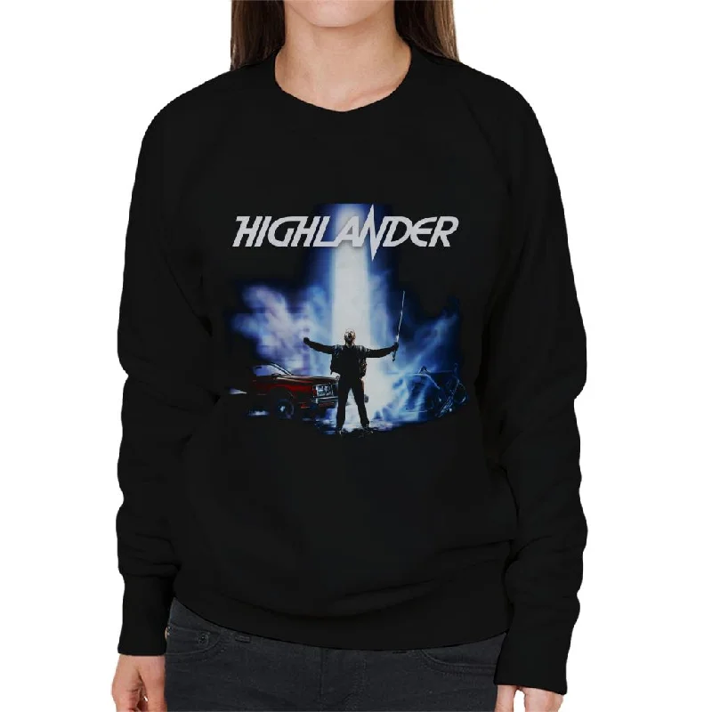 Highlander 1986 Everyday Heroes Women's Sweatshirt Hoodie with Hem Patch Decorative Personalized Highlander 1986 Everyday Heroes Women's Sweatshirt Hoodie with Hem Patch Decorative Personalized