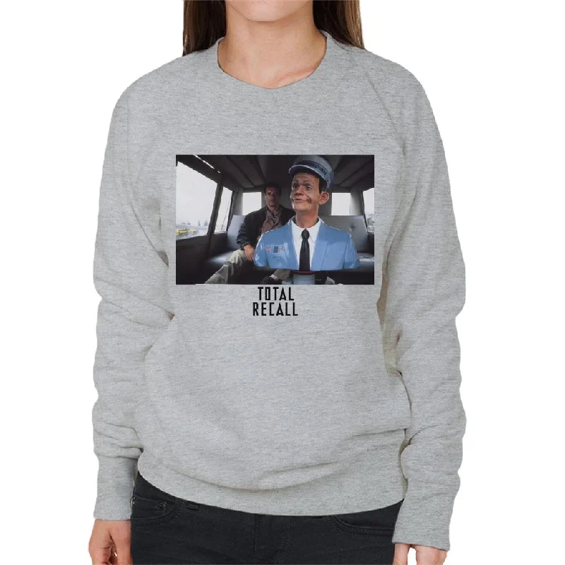 Total Recall Johnny Cab Women's Sweatshirt Hoodie with Ribbed Cuffs Snug Fit Comfort Total Recall Johnny Cab Women's Sweatshirt Hoodie with Ribbed Cuffs Snug Fit Comfort