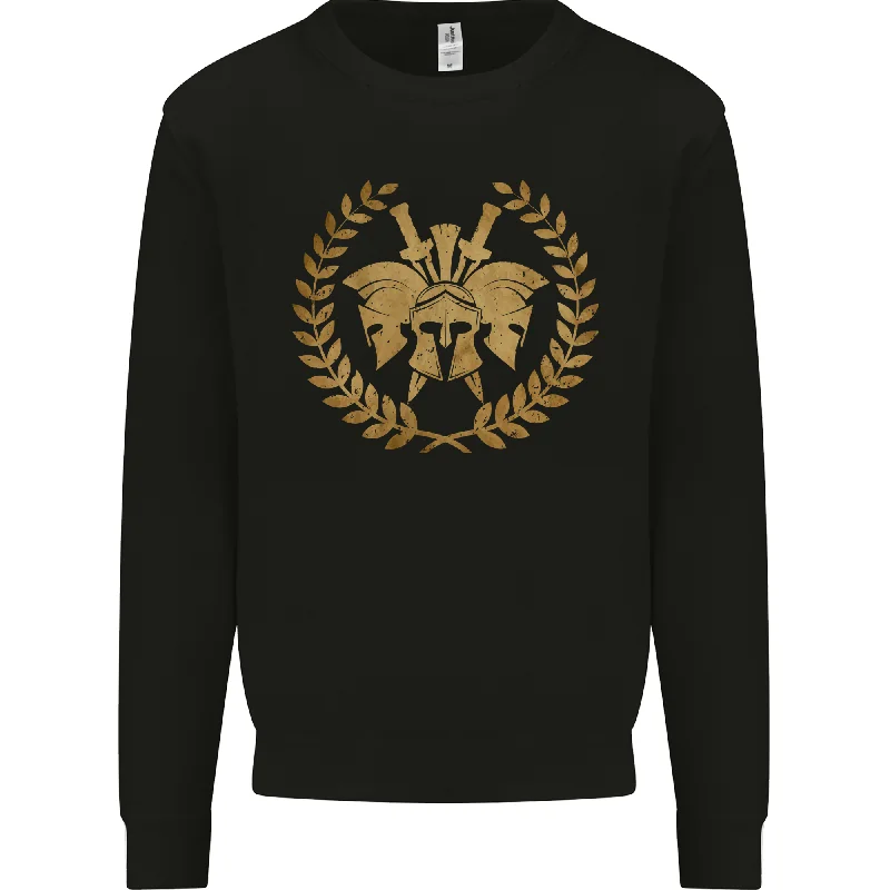 3 Sparta Helmets Gym Bodybuilding Training Mens Sweatshirt Jumper Hoodie with Ribbed Neckline Snug Warm 3 Sparta Helmets Gym Bodybuilding Training Mens Sweatshirt Jumper Hoodie with Ribbed Neckline Snug Warm