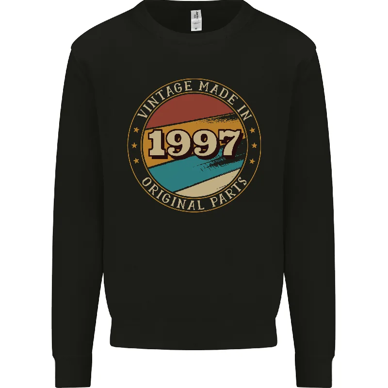 27th Birthday Vintage Made In 1997 Mens Sweatshirt Jumper Hoodie with Camouflage Military Edgy 27th Birthday Vintage Made In 1997 Mens Sweatshirt Jumper Hoodie with Camouflage Military Edgy