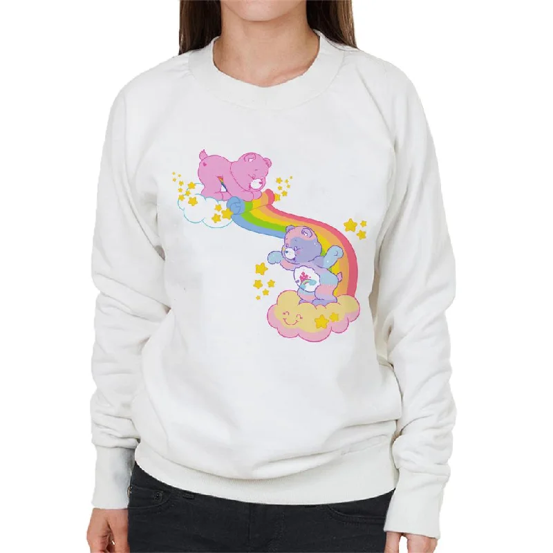 Care Bears Best Friend And Cheer Bear Women's Sweatshirt Hoodie with Puffed Sleeves Voluminous Trendy Care Bears Best Friend And Cheer Bear Women's Sweatshirt Hoodie with Puffed Sleeves Voluminous Trendy