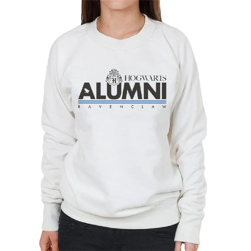Harry Potter Hogwarts Alumni Ravenclaw Women's Sweatshirt Hoodie with Strings Custom Fit Adjustable Harry Potter Hogwarts Alumni Ravenclaw Women's Sweatshirt Hoodie with Strings Custom Fit Adjustable