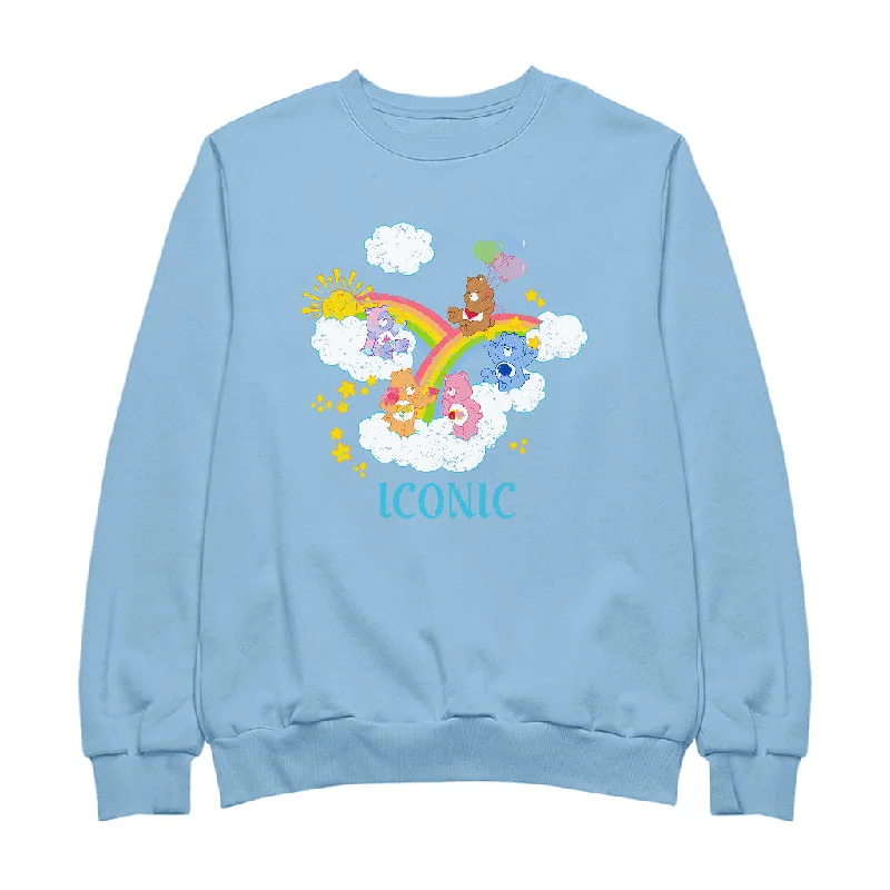 Care Bears 40th Anniversary Iconic Women's Sweatshirt Hoodie with Neon Bright Vibrant Care Bears 40th Anniversary Iconic Women's Sweatshirt Hoodie with Neon Bright Vibrant