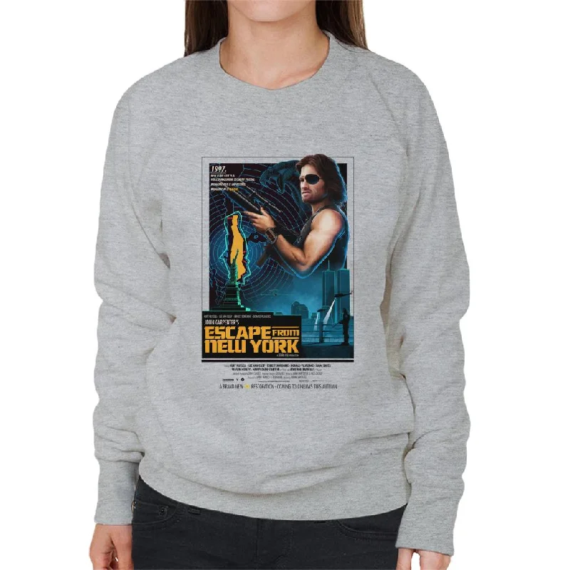 Escape From New York Snake Breaking In Is Insane Women's Sweatshirt Hoodie with Patch Decorative Personalized Escape From New York Snake Breaking In Is Insane Women's Sweatshirt Hoodie with Patch Decorative Personalized