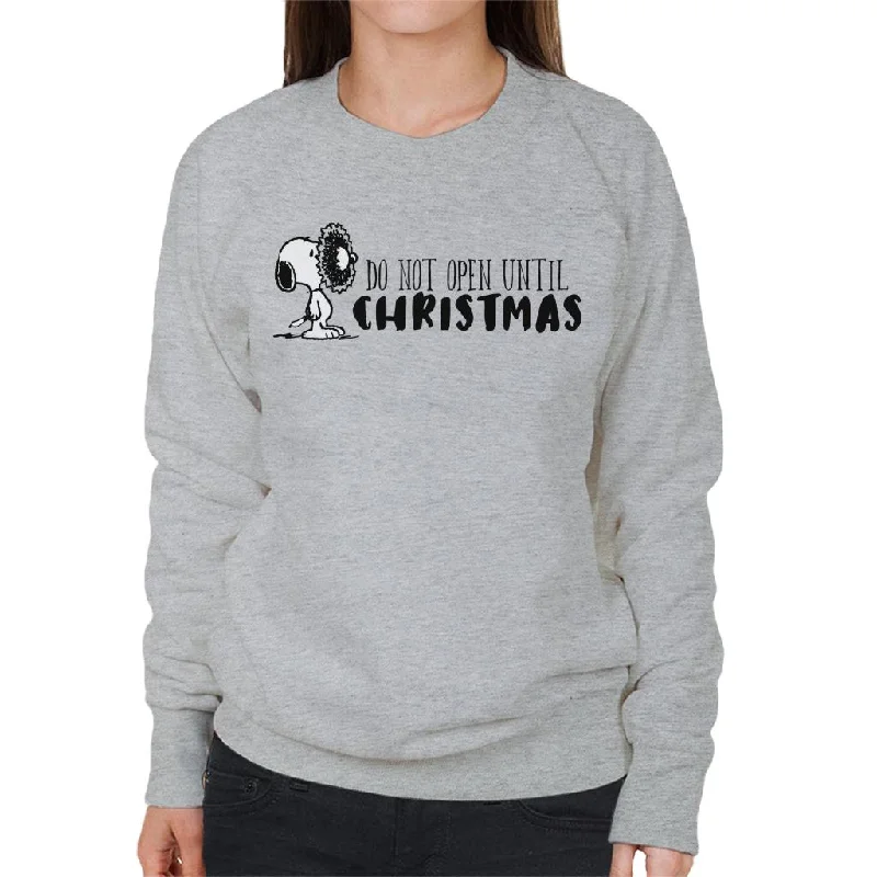 Peanuts Snoopy Holly Wreath On Face Women's Sweatshirt Hoodie with Lace Feminine Delicate Peanuts Snoopy Holly Wreath On Face Women's Sweatshirt Hoodie with Lace Feminine Delicate