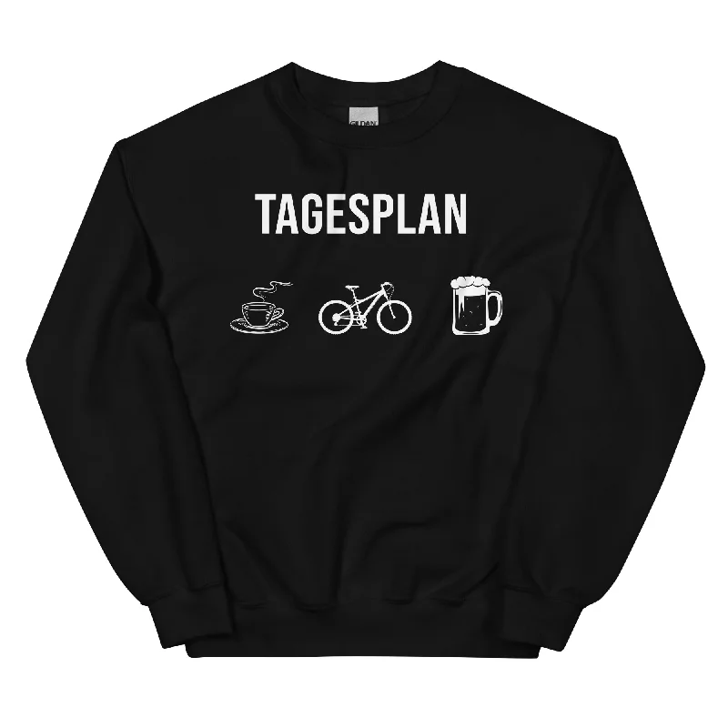 Tagesplan Kaffee, Fahrrad Und Bier - Sweatshirt (Unisex) Hoodie with Batwing Sleeves Loose Dramatic Tagesplan Kaffee, Fahrrad Und Bier - Sweatshirt (Unisex) Hoodie with Batwing Sleeves Loose Dramatic