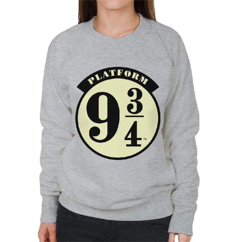 Harry Potter Platform Nine And Three Quarters Women's Sweatshirt Hoodie with Toggle Buttons Decorative Unique Harry Potter Platform Nine And Three Quarters Women's Sweatshirt Hoodie with Toggle Buttons Decorative Unique