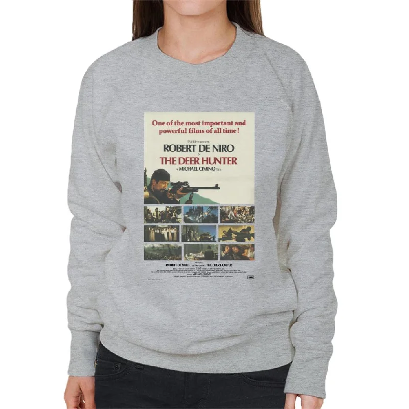 The Deer Hunter Cinematic Montage Poster Women's Sweatshirt Hoodie with Mesh Breathable Sporty The Deer Hunter Cinematic Montage Poster Women's Sweatshirt Hoodie with Mesh Breathable Sporty