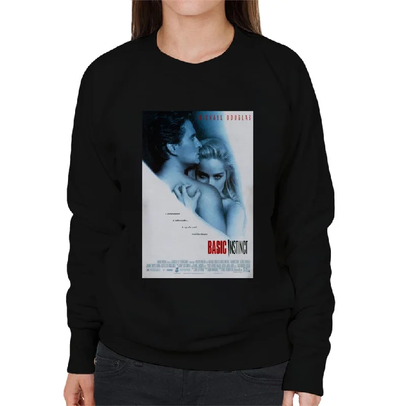 Basic Instinct Resist The Danger Theatrical Poster Women's Sweatshirt Hoodie with Hem Drawcord Adjustable Customizable Basic Instinct Resist The Danger Theatrical Poster Women's Sweatshirt Hoodie with Hem Drawcord Adjustable Customizable
