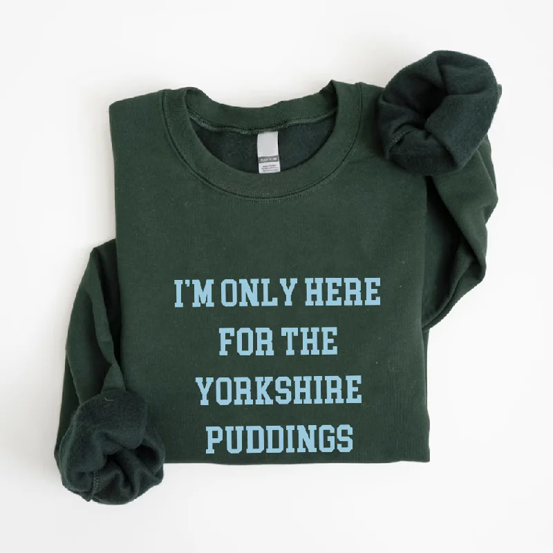 Here For The Yorkshire Puddings Christmas Sweatshirt Hoodie with Reflective Safety Nightwear Here For The Yorkshire Puddings Christmas Sweatshirt Hoodie with Reflective Safety Nightwear