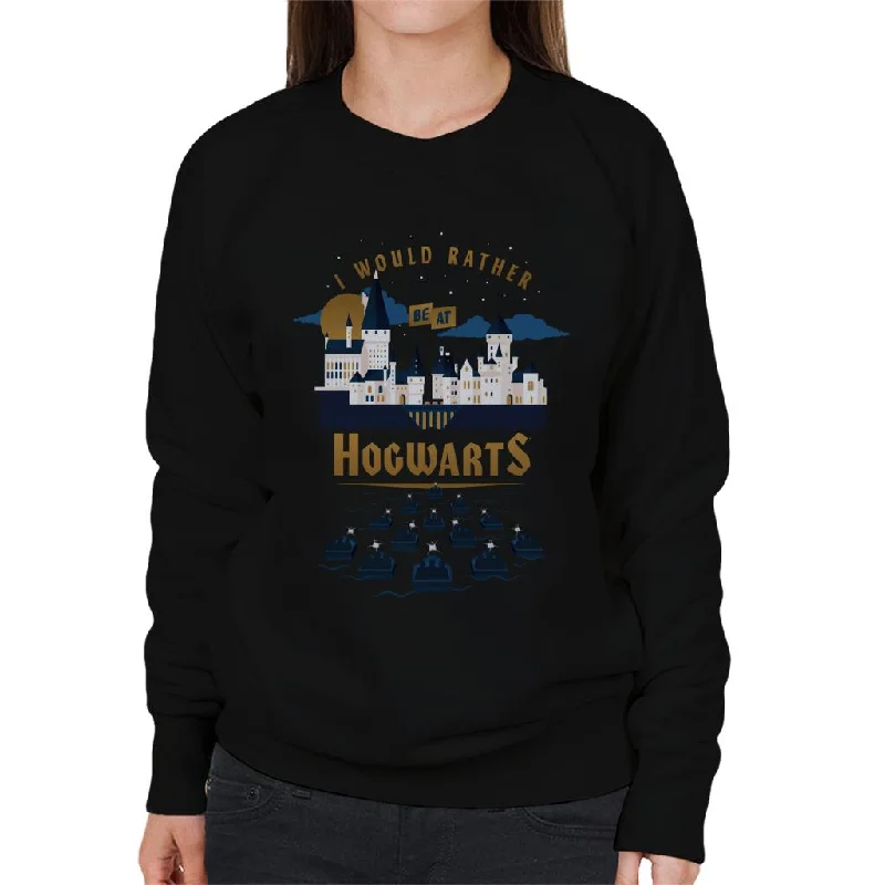 Harry Potter I Would Rather Be At Hogwarts Women's Sweatshirt Hoodie with Camouflage Military Edgy Harry Potter I Would Rather Be At Hogwarts Women's Sweatshirt Hoodie with Camouflage Military Edgy
