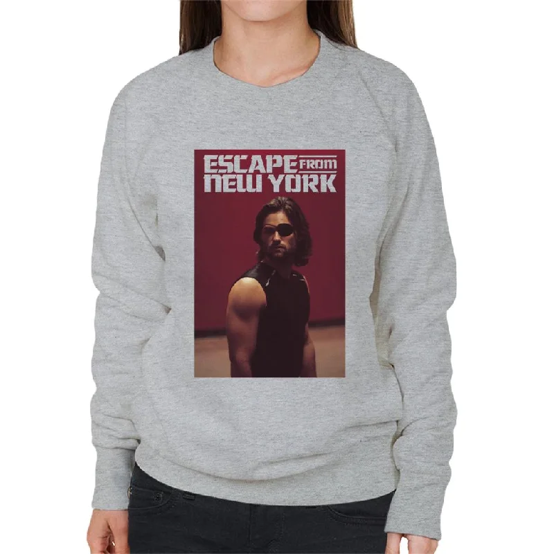 Escape From New York Snake Plissken Still Women's Sweatshirt Hoodie with Applique Textured Unique Escape From New York Snake Plissken Still Women's Sweatshirt Hoodie with Applique Textured Unique