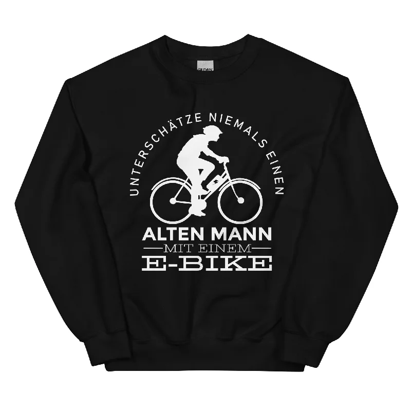 Alter Mann Mit Einem E-Bike - Sweatshirt (Unisex) Hoodie with Oversized Fit Loose Comfortable Alter Mann Mit Einem E-Bike - Sweatshirt (Unisex) Hoodie with Oversized Fit Loose Comfortable