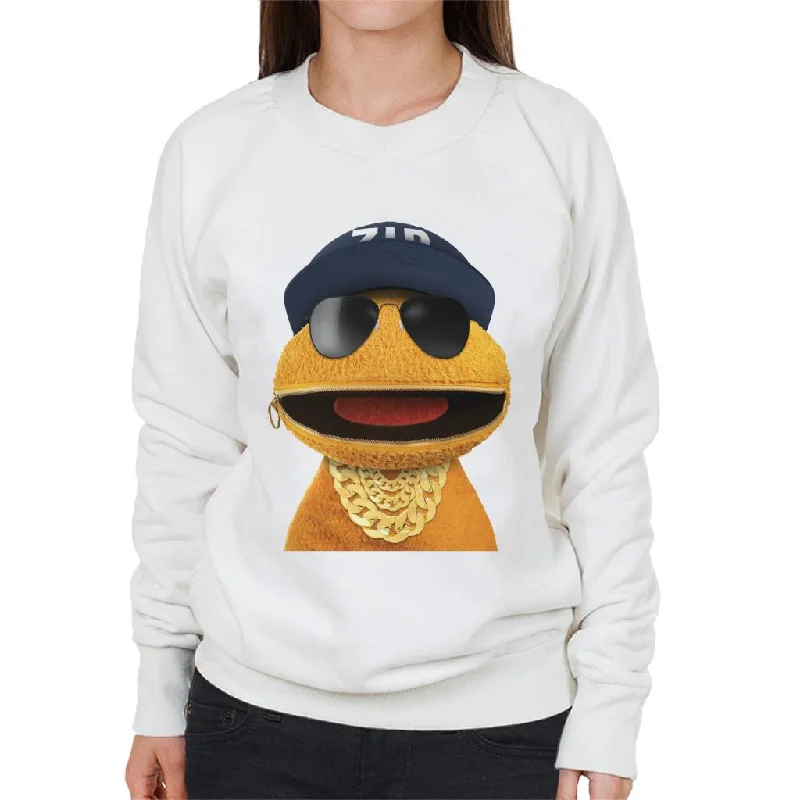 Rainbow 1972 Zippy Wearing Bling Women's Sweatshirt Hoodie with Camouflage Military Edgy Rainbow 1972 Zippy Wearing Bling Women's Sweatshirt Hoodie with Camouflage Military Edgy