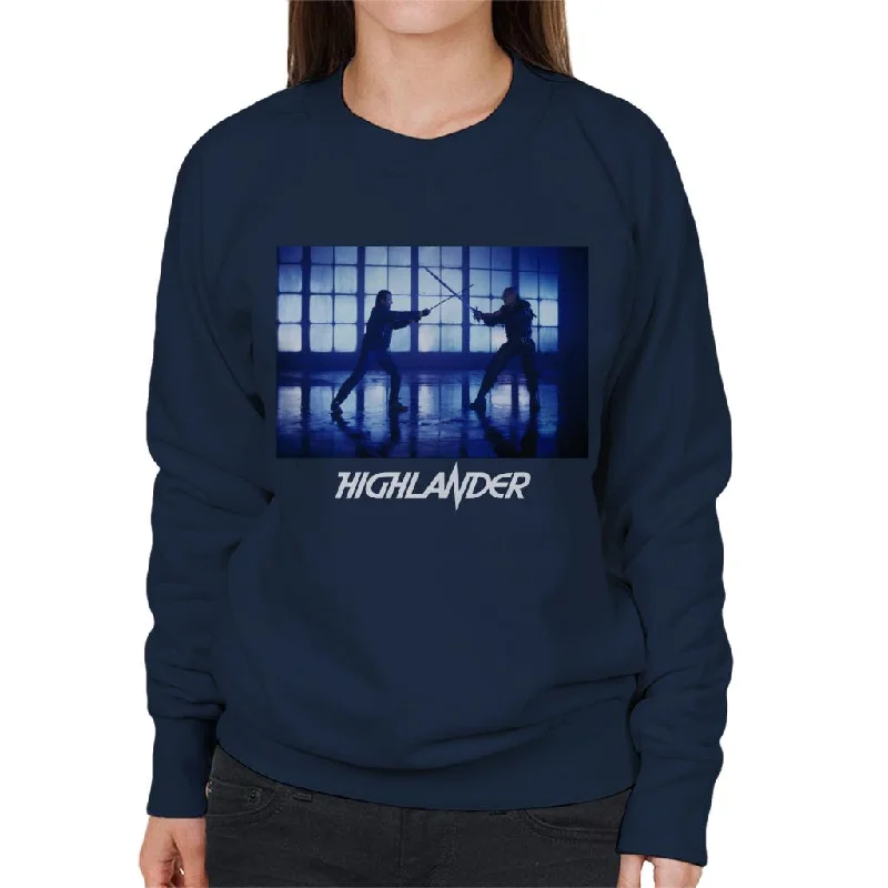 Highlander 1986 Immortals Clash Swords Women's Sweatshirt Hoodie with Toggle Buttons Decorative Unique Highlander 1986 Immortals Clash Swords Women's Sweatshirt Hoodie with Toggle Buttons Decorative Unique