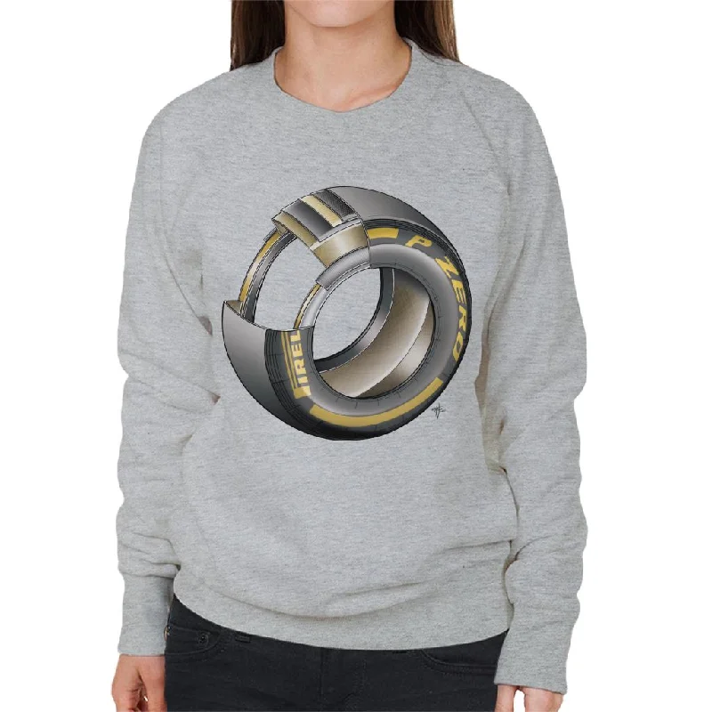 Motorsport Images Tyre Diagram Women's Sweatshirt Hoodie with Hem Elastic Stretchable Comfortable Motorsport Images Tyre Diagram Women's Sweatshirt Hoodie with Hem Elastic Stretchable Comfortable