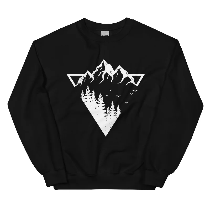Berge - Geometrisch - Sweatshirt (Unisex) Hoodie with Contrast Stitching Detailed Premium Berge - Geometrisch - Sweatshirt (Unisex) Hoodie with Contrast Stitching Detailed Premium