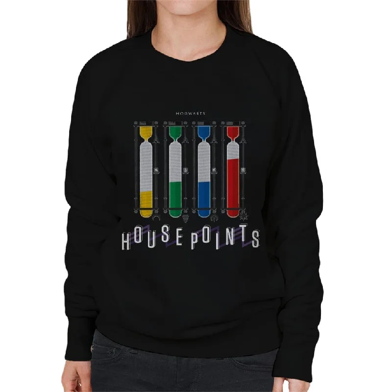 Harry Potter Hogwarts House Points Women's Sweatshirt Hoodie with Side Slits Relaxed Casual Harry Potter Hogwarts House Points Women's Sweatshirt Hoodie with Side Slits Relaxed Casual