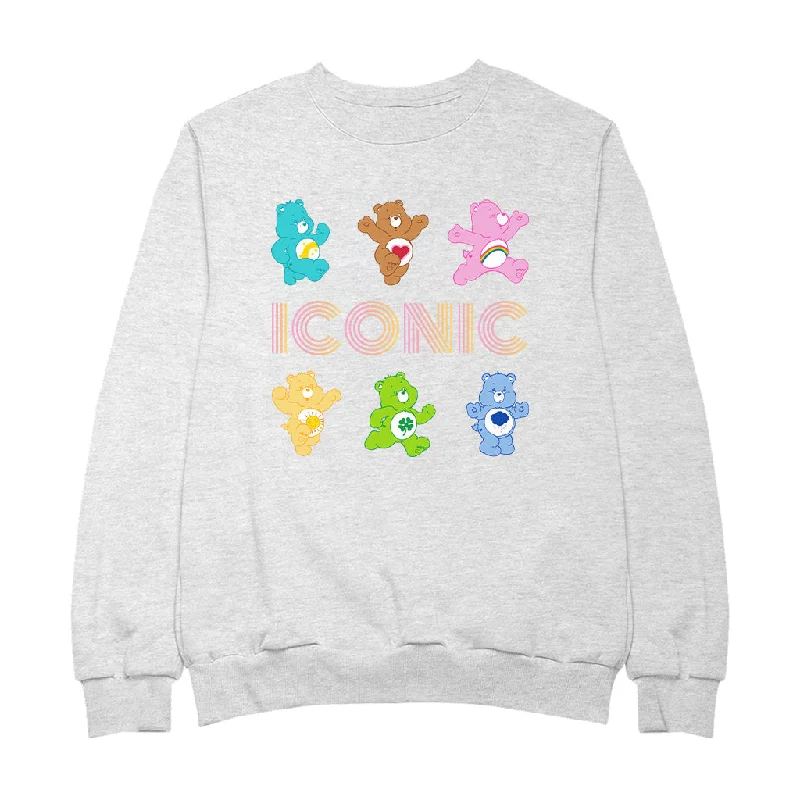 Care Bears 40th Anniversary Iconic Bears Women's Sweatshirt Hoodie with Applique Textured Unique Care Bears 40th Anniversary Iconic Bears Women's Sweatshirt Hoodie with Applique Textured Unique