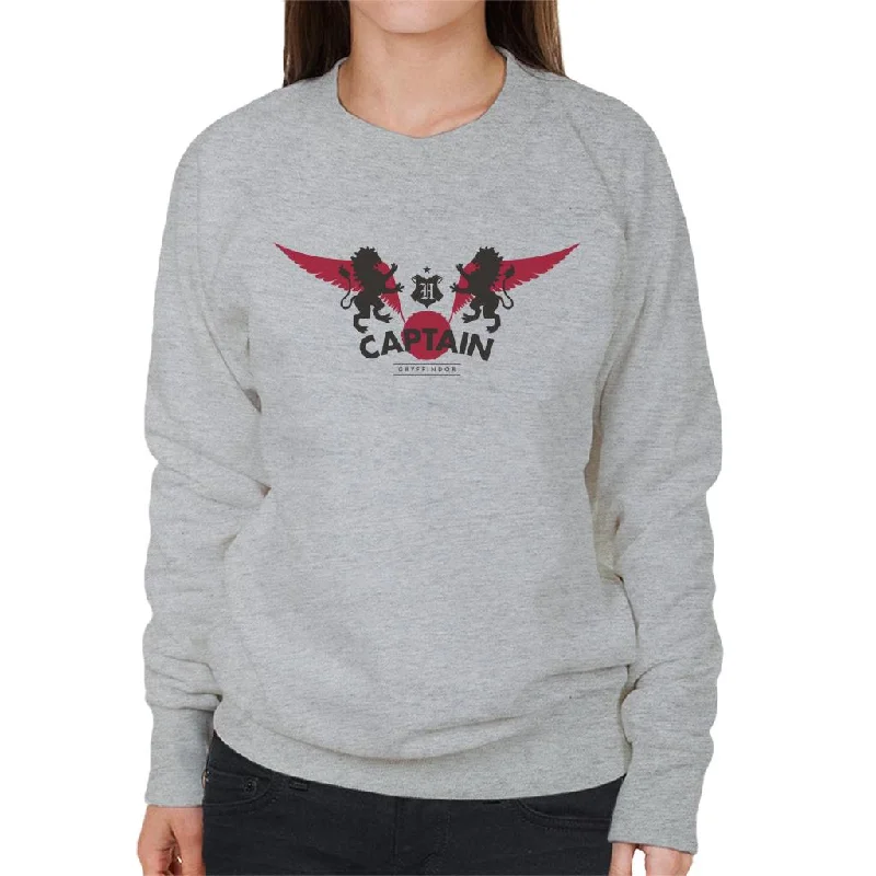 Harry Potter Golden Snitch Captain Gryffindor Women's Sweatshirt Hoodie with Hem Contrast Bold Stylish Harry Potter Golden Snitch Captain Gryffindor Women's Sweatshirt Hoodie with Hem Contrast Bold Stylish