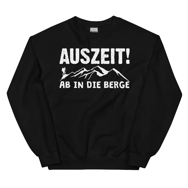 Auszeit, Ab In Die Berge - Sweatshirt (Unisex) Hoodie with Pattern Geometric Abstract Auszeit, Ab In Die Berge - Sweatshirt (Unisex) Hoodie with Pattern Geometric Abstract