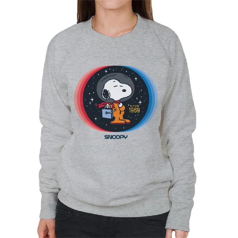 Peanuts Snoopy Space Explorer Since 1969 Women's Sweatshirt Hoodie with Drop Shoulder Relaxed Streetwear Peanuts Snoopy Space Explorer Since 1969 Women's Sweatshirt Hoodie with Drop Shoulder Relaxed Streetwear