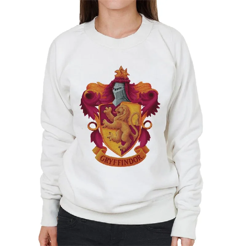 Harry Potter Gryffindor Lion Shield Women's Sweatshirt Hoodie with Button Placket Classic Preppy Harry Potter Gryffindor Lion Shield Women's Sweatshirt Hoodie with Button Placket Classic Preppy