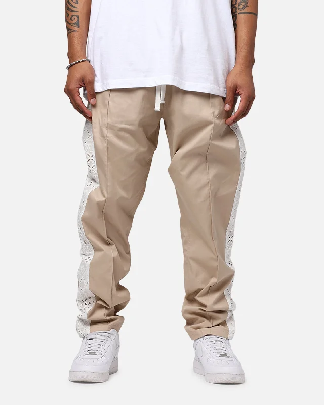Carré Bandana Lace Pants Stone Comfy Zip-Up Pants