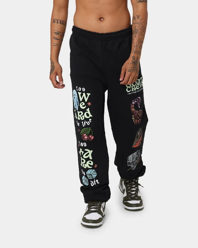 Goat Crew Too Weird To Live Tracksuit Pants Black Elegant Dress Pants