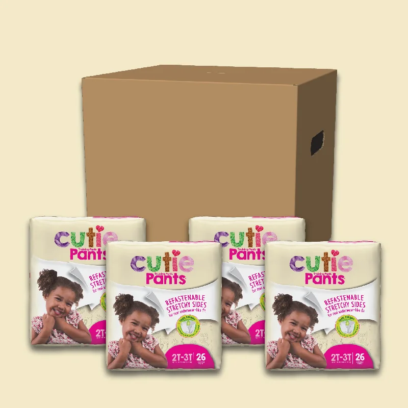 Cutie Pants CR7008 Refastenable Training Pants for Girls Medium 2T to 3T, Up to 34 lb. Case of 104 Comfortable Fleece Pants Cutie Pants CR7008 Refastenable Training Pants for Girls Medium 2T to 3T, Up to 34 lb. Case of 104 Comfortable Fleece Pants