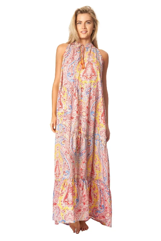 Boho Positano Maxi Dresses Stylish A-Line Maxi Dress