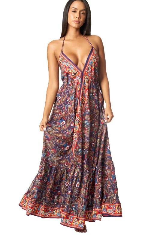 Cute Positano Maxi Dresses Comfortable Long-Sleeve Maxi Dress