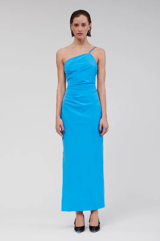 Montie One Shoulder Maxi Dress Cozy Longline Maxi Dress