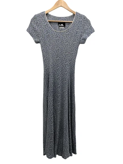 [S/M] 90s Daisy Lace-Up Maxi Dress Cozy Ribbed Maxi Dress