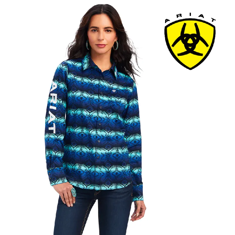 ARIAT Women's Team Kirby Stretch Shirt 10041435 Wool Fabric Cashmere Fabric Tweed Fabric ARIAT Women's Team Kirby Stretch Shirt 10041435 Wool Fabric Cashmere Fabric Tweed Fabric