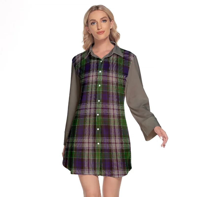 Colquhoun Dress Tartan Women's Lapel Shirt Dress With Long Sleeve Basic T-Shirt Crew Neck Short Sleeve Colquhoun Dress Tartan Women's Lapel Shirt Dress With Long Sleeve Basic T-Shirt Crew Neck Short Sleeve