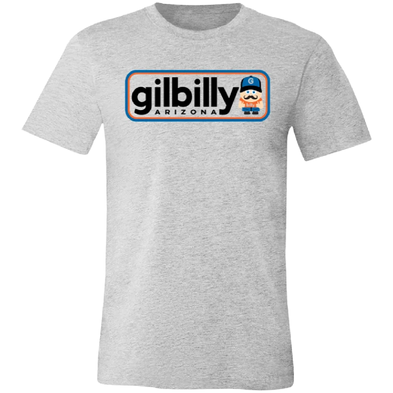 Unisex Crew Neck Shirt | Gilbilly Logo | Athletic Heather Gray Solid Color Striped Floral Unisex Crew Neck Shirt | Gilbilly Logo | Athletic Heather Gray Solid Color Striped Floral