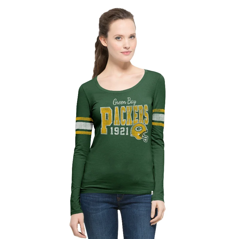 Green Bay Packers Homerun Women's Pine Long Sleeve Shirt Handmade Hand-knitted Hand-woven Green Bay Packers Homerun Women's Pine Long Sleeve Shirt Handmade Hand-knitted Hand-woven