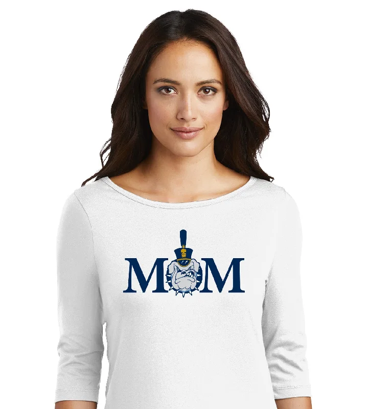 The Citadel, Mom & Spike Women’s Perfect Weight ® 3/4-Sleeve Tee Shirt Mesh Fabric Canvas Fabric Denim Fabric The Citadel, Mom & Spike Women’s Perfect Weight ® 3/4-Sleeve Tee Shirt Mesh Fabric Canvas Fabric Denim Fabric